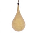 thumbnail image 1 of Vickerman 4" Tan Wood Grain Teardrop Christmas Ornament, Pack of 2, 1 of 3