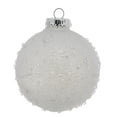 thumbnail image 1 of Vickerman 4" White Ice Ball Ornament, 6 per Bag, 1 of 6