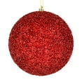 thumbnail image 1 of Vickerman 4" Wine Beaded Ball Ornament, 6 per Bag, 1 of 3