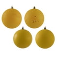 thumbnail image 1 of Vickerman 4" Yellow 4-Finish Ball Ornament Assortment, 12 per Box, 1 of 6