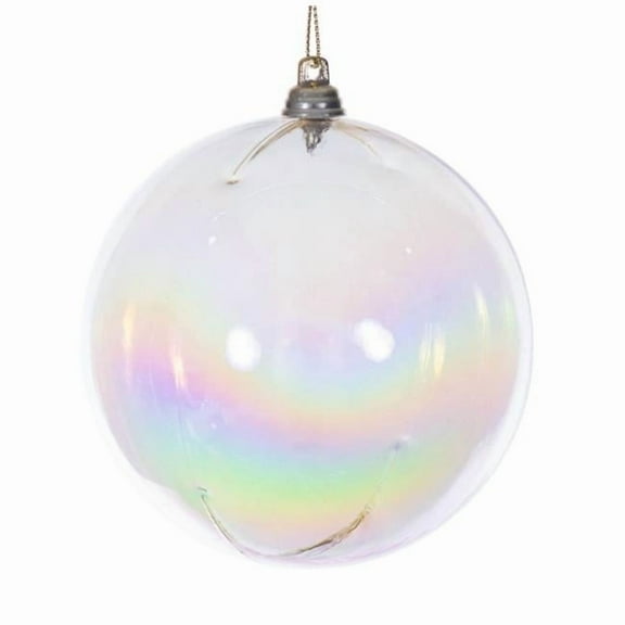 Vickerman MC250138W 4 in. Champagne Iridescent Ball Ornament - 4 per Bag