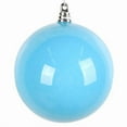thumbnail image 1 of Vickerman MT250452W 4 in. Light Blue Enamel Ball Ornament - 6 per Bag, 1 of 1