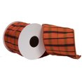 thumbnail image 1 of Vickerman 4" x 10 Yards Gray Dupion Plaid Ribbon, 1 of 3