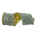 thumbnail image 1 of Vickerman 4" x 5 Yards Gray Crushed Velvet Wired Edge Christmas Ribbon., 1 of 1