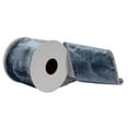 thumbnail image 1 of Vickerman 4" x 5 Yards Turquoise Viscose Velvet Double Fused Ribbon., 1 of 3