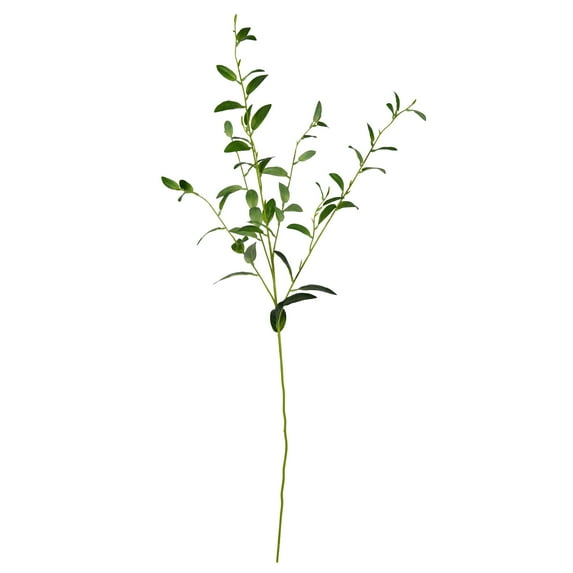 Vickerman 40'' Artificial Green Leaf Spray. Includes 4 sprays per pack.