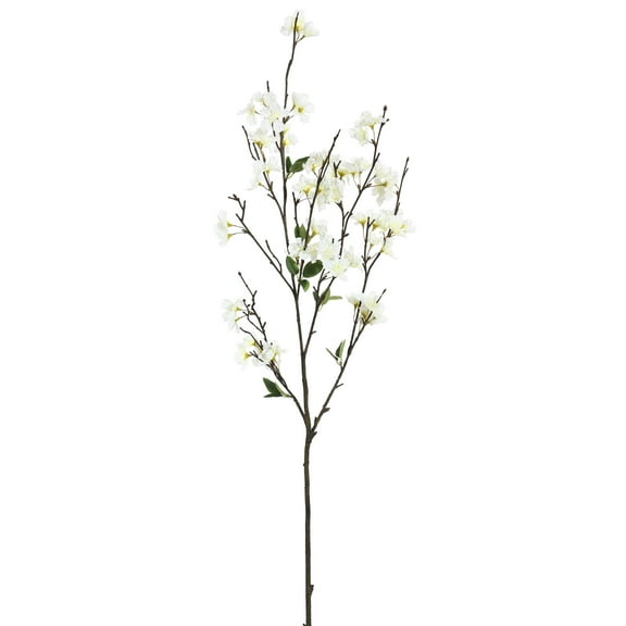 Vickerman 40" Artificial White Cherry Blossom Spray, 3 per Pack.