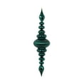 thumbnail image 1 of Vickerman 41" Sea Blue Shiny Finial. This large ornament is an eye catching addition to any holiday decorating project. It features a metal hook for hanging. Made with shatterproof plastic., 1 of 5