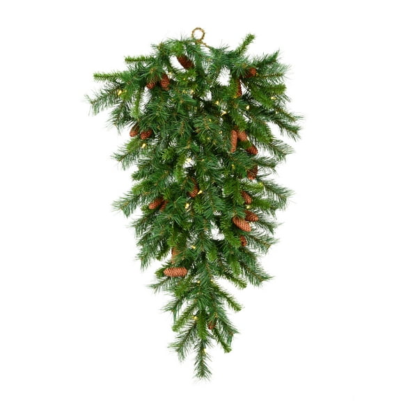 Vickerman 42" Cheyenne Artificial Christmas Teardrop, Warm White LED Lights