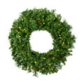 thumbnail image 1 of Vickerman 42" Cheyenne Pine LED Lights Artificial Christmas Wreath in Green, 1 of 2