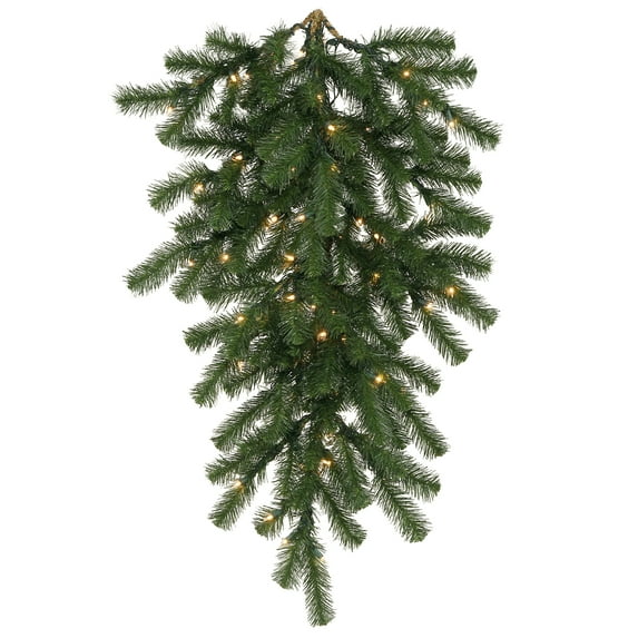 Vickerman 42" Douglas Fir Artificial Christmas Teardrop, Warm White LED Lights