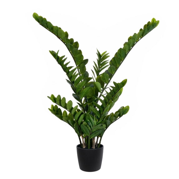 Vickerman 43" Potted Green Zamifolia Artificial Bush.