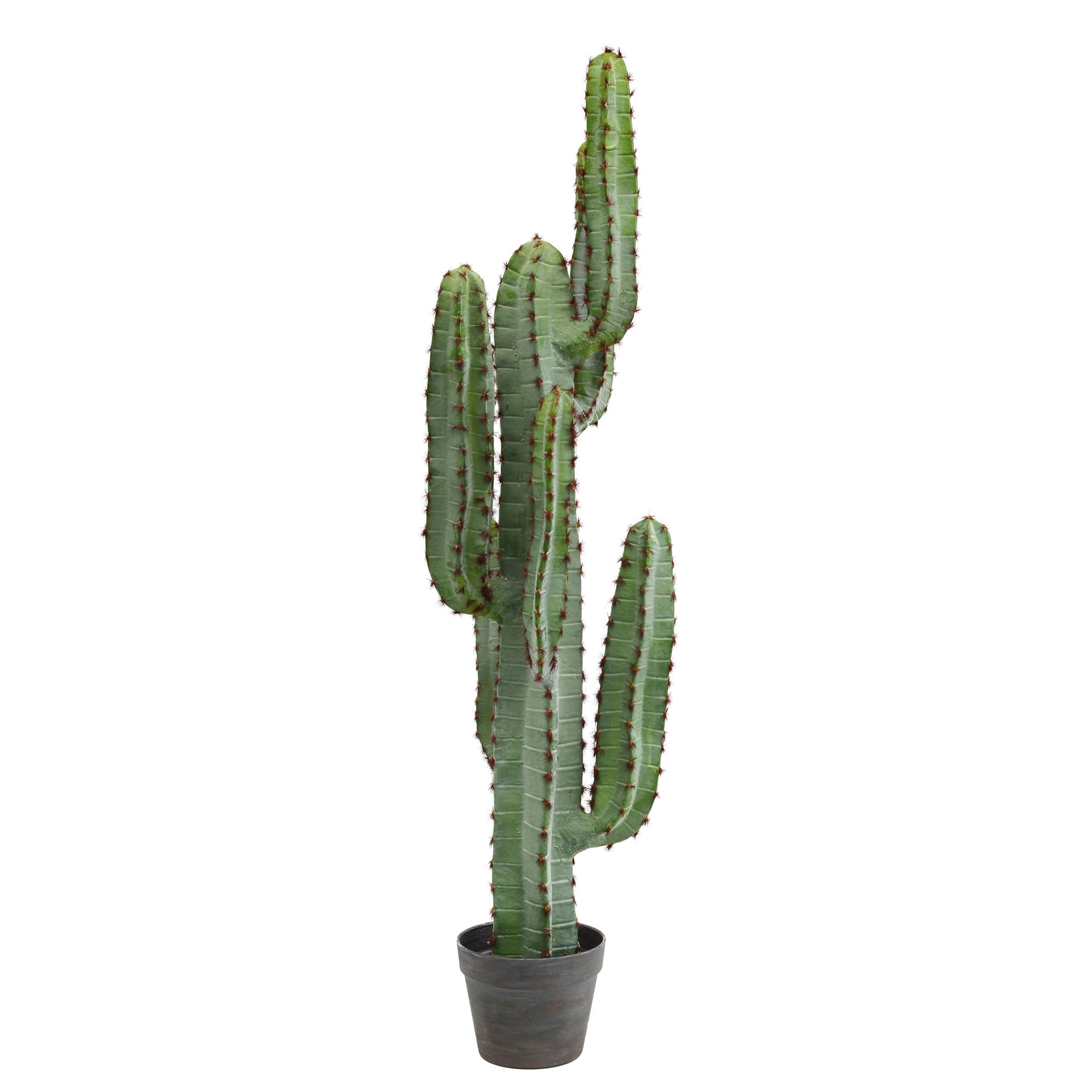 45" Green Artificial Finger Cactus in Black Pot