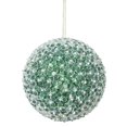 thumbnail image 1 of Vickerman 4" Green Acrylic Beaded Ball Christmas Ornament 4 per Box, 1 of 7