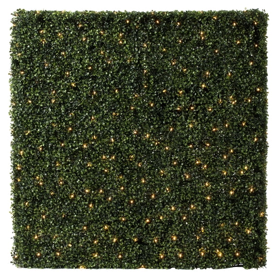 Vickerman 48"Artificial Boxwood Hedge With 400 Warm White LED Lghts.