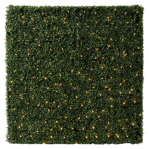 Vickerman 48"Artificial Boxwood Hedge With 400 Warm White LED Lghts.