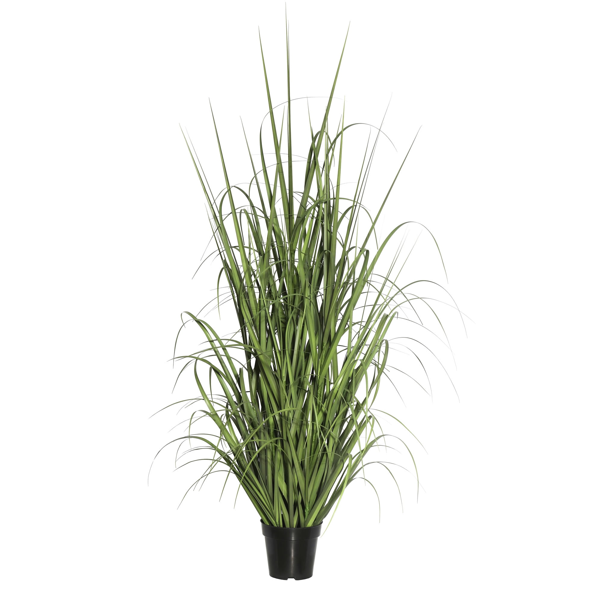 48" Green Artificial Potted Ryegrass in Black Plastic Pot