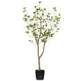 thumbnail image 1 of Vickerman 48" Artificial Potted Milan Leaf Tree., 1 of 2