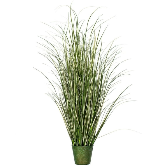 Vickerman 48" Artificial Potted Native Green Grass.
