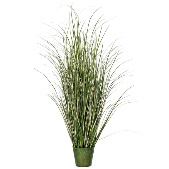Vickerman 48" Artificial Potted Native Green Grass.