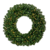 Vickerman 48" Douglas Fir Artificial Christmas Wreath, Warm White LED Lights