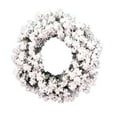 thumbnail image 1 of Vickerman 48" Flocked Alaskan Pine Artificial Christmas Wreath, Unlit, 1 of 3