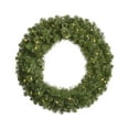 thumbnail image 1 of Vickerman 48" Grand Teton Double Sided Artificial Christmas Wreath, Warm White Wide Angle LED Lights, 1 of 3