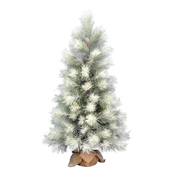 Vickerman 48" Norfolk Frosted Pine Artificial Christmas Tree, Unlit