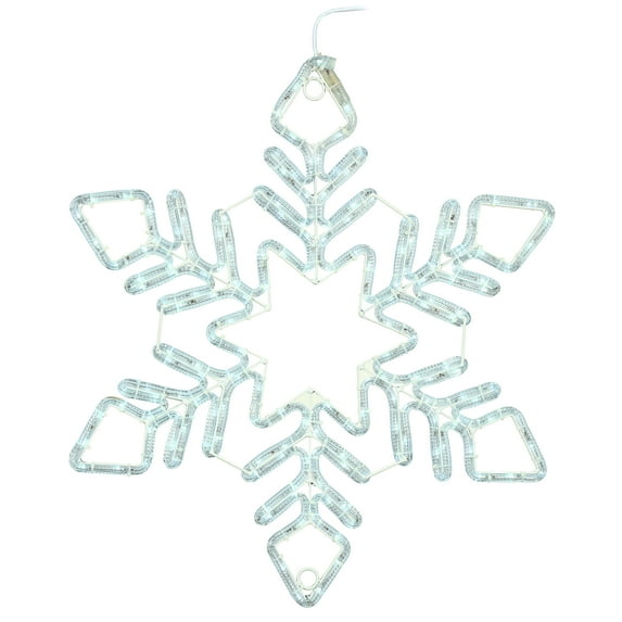 Vickerman 48" Pure White LED Star Ropelight Snowflake