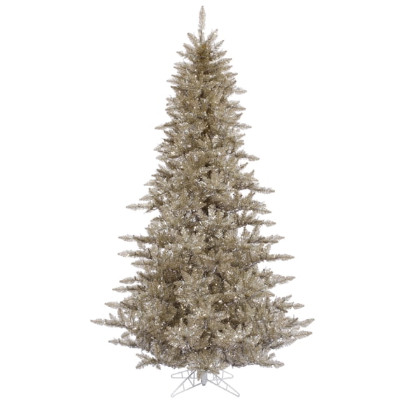 Vickerman 5.5' Champagne Fir Artificial Christmas Tree, Unlit - Faux Champagne Christmas Tree - Seasonal Indoor Home Decor