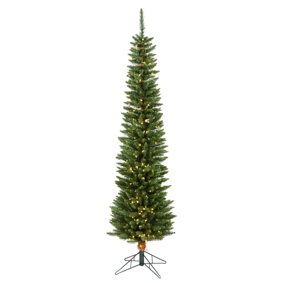 Vickerman 5.5' Durham Pole Pine Artificial Christmas Tree, Warm White LED Dura-lit Lights
