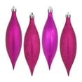 thumbnail image 1 of Vickerman 5.5" Fuchsia Finial Drop Christmas Ornament, Assorted 4 Finish, 8 per Pack, 1 of 3