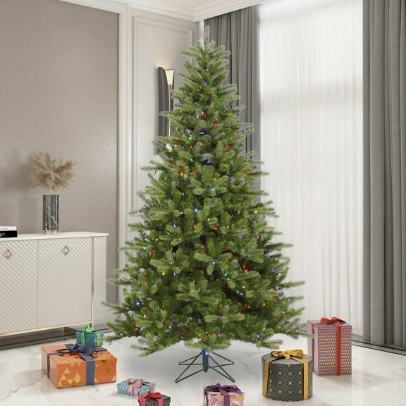 Vickerman 5.5' King Spruce Artificial Christmas Tree, Multi-Colored Dura-Lit® LED Lights