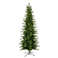 thumbnail image 1 of Vickerman 5.5' Moutauk Pine Artificial Christmas Pencil Tree, Unlit - Faux Slim Christmas Tree - Seasonal Indoor Home Decor, 1 of 3