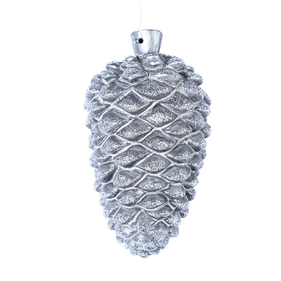 Vickerman 5.5" Pewter Antique Pinecone Ornament. These ornaments are the perfect addition to any holiday decorating project. They feature rich texture and a rustic finish. Includes 3 pieces per pack.