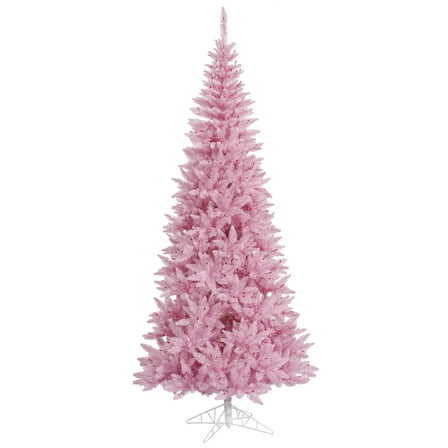 Vickerman 5.5' Pink Fir Slim Artificial Christmas Tree, Unlit