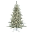 thumbnail image 1 of Vickerman 5.5' Silver Tinsel Fir Artificial Christmas Tree, Warm White Dura-lit LED Lights, 1 of 6
