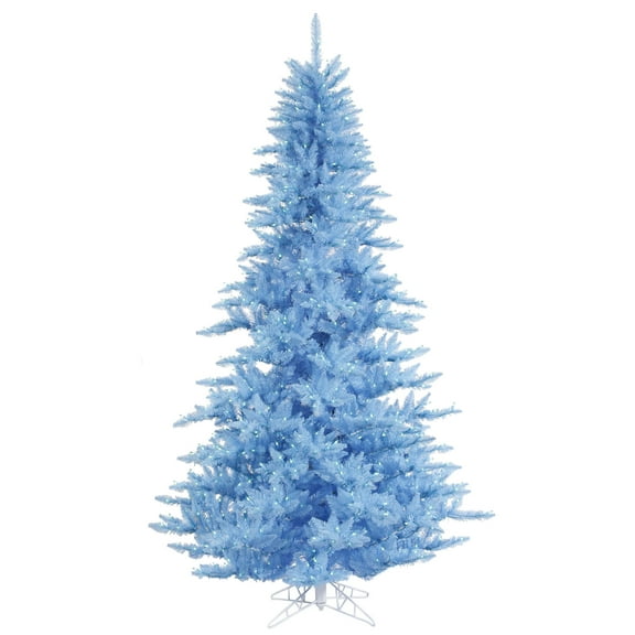 Vickerman 5.5' Sky Blue Fir Artificial Christmas Tree, Blue Dura-lit LED Lights