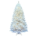 thumbnail image 1 of Vickerman 5.5' Sparkle White Spruce Artificial Christmas Tree, Warm White LED Lights, 1 of 5