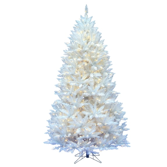 Vickerman 5.5' Sparkle White Spruce Artificial Christmas Tree, Warm White LED Lights