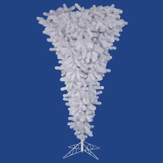 Vickerman 5.5' White Upside Down Artificial Christmas Tree, Unlit