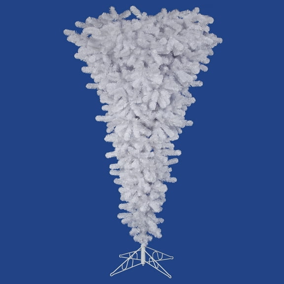 Vickerman 5.5' White Upside Down Artificial Christmas Tree, Unlit