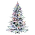 thumbnail image 1 of Vickerman A806359LED 5.5 ft. x 49 in. Flocked Alaskan 24G50 500MU Christmas Tree, 1 of 1