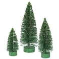 thumbnail image 1 of Vickerman 5"/7"/9" Emerald Glitter Oval Artificial Christmas Tree, Unlit, 1 of 2
