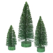Vickerman 5"/7"/9" Emerald Glitter Oval Artificial Christmas Tree, Unlit