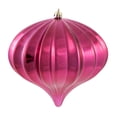 thumbnail image 1 of Vickerman 5.7" Berry Red Shiny Onion Christmas Ornament, UV treated, Set of 3, 1 of 2