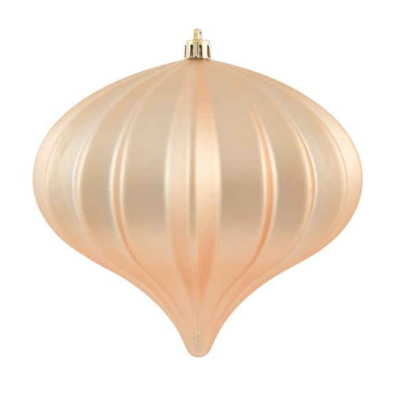 Vickerman 5.7" Cafe Latte Matte Onion Christmas Ornament, UV treated, Set of 3