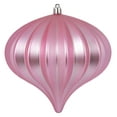 thumbnail image 1 of Vickerman 5.7" Pink Matte Onion Christmas Ornament, UV treated, Set of 3, 1 of 8