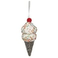 thumbnail image 1 of Vickerman 5.75" Brown Ice Cream Cone Ornament, 3 per bag., 1 of 5