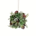 thumbnail image 1 of Vickerman 5" Artificial Mixed Green Red Succulent Ball., 1 of 2
